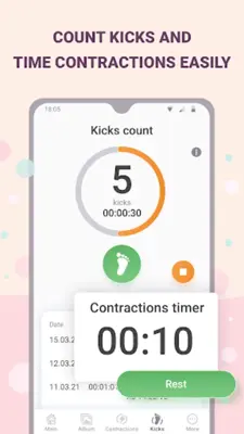 Pregnancy tracker week by week android App screenshot 1