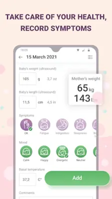 Pregnancy tracker week by week android App screenshot 2