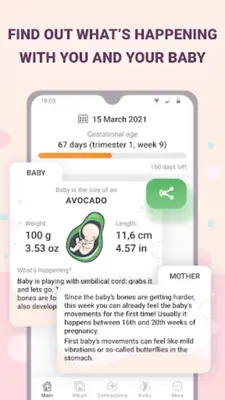 Pregnancy tracker week by week android App screenshot 3